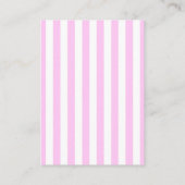 Carte De Visite Grandes Pink, Grandes Blances, Motif Gratté (Dos)