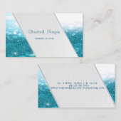 Carte De Visite Grandes Tailles Modernes, Bokeh Glittery (Devant / Derrière)