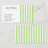 Carte De Visite Grandes Tailles Vertes, Grandes Tailles Blanches,  (Devant / Derrière)