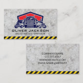 Carte De Visite Grands camions | Constructeur | Construction (Devant / Derrière)