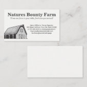 Carte De Visite Grange | Agriculture | Agriculture (Devant / Derrière)