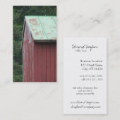 Carte De Visite Grange rouge (Devant / Derrière)