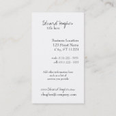 Carte De Visite Grange rouge (Dos)