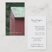 Carte De Visite Grange rouge (Devant / Derrière)