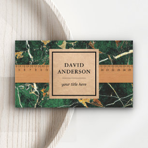 Carte De Visite Granite Green Gold Splashback Plan de Travail de C