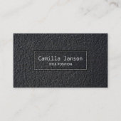 Carte De Visite Granite noir monogramme (Devant)