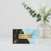 Carte De Visite Granite océanique | Marbre d'or noir (Debout devant)