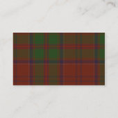 Carte De Visite Grant Tartan Lion (Dos)