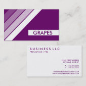 Carte De Visite GRAPES rétro (Devant / Derrière)