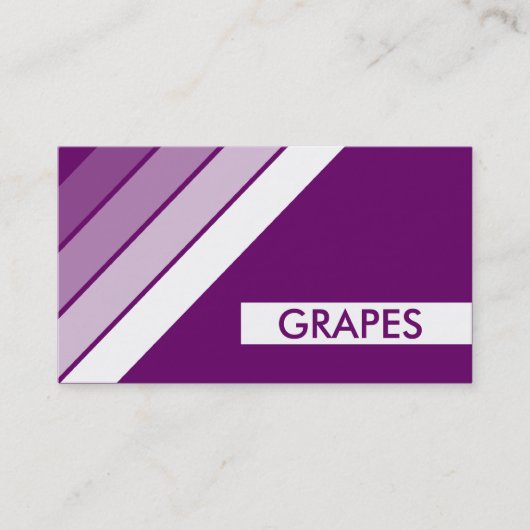 Carte De Visite GRAPES rétro (Devant)