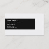 Carte De Visite Graphique à barres (Dos)