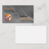 Carte De Visite Graphique à barres de fusée | Finance (Devant / Derrière)