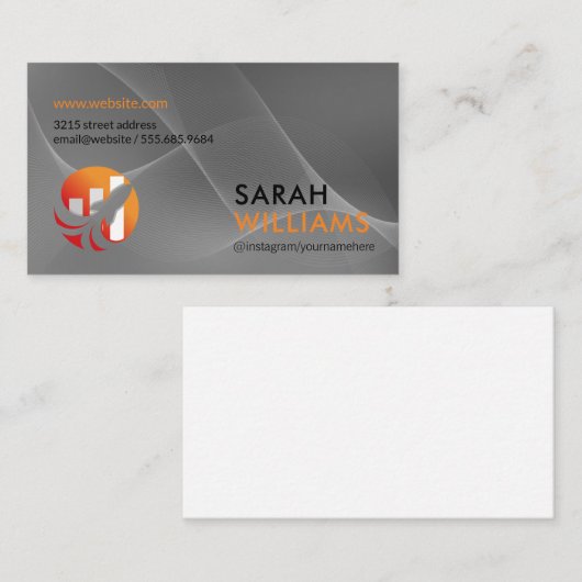 Carte De Visite Graphique à barres de fusée | Finance (Devant / Derrière)