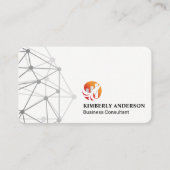 Carte De Visite Graphique à barres de fusées | Finance Tech (Devant)