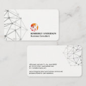 Carte De Visite Graphique à barres de fusées | Finance Tech (Devant / Derrière)