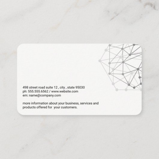 Carte De Visite Graphique à barres de fusées | Finance Tech (Dos)