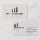 Carte De Visite Graphique à barres | Dégradé (Devant / Derrière)