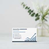 Carte De Visite Graphique à barres et consultant en affaires (Debout devant)