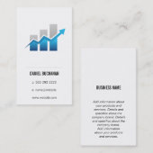 Carte De Visite Graphique à barres financières (Devant / Derrière)