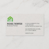 Carte De Visite Graphique à barres financières | Stock (Dos)