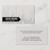 Carte De Visite Graphique à barres | Flèche (Devant / Derrière)