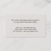 Carte De Visite Graphique à barres | Gray (Dos)