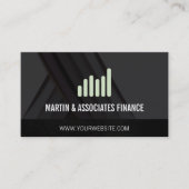 Carte De Visite Graphique à barres | Texture en cuir | Abstrait no (Devant)