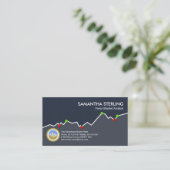 Carte De Visite Graphique actualisé de l'évolution des échanges St (Debout devant)