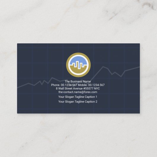 Carte De Visite Graphique actualisé de l'évolution des échanges St (Dos)