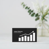 Carte De Visite Graphique | Augmentation | Noir (Debout devant)