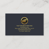 Carte De Visite Graphique Creative Stock Exchange Consultant finan (Dos)