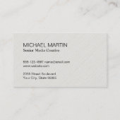 Carte De Visite Graphique de barre marketing (Dos)