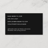 Carte De Visite Graphique de chandeliers | Motif de mosaïque (Dos)