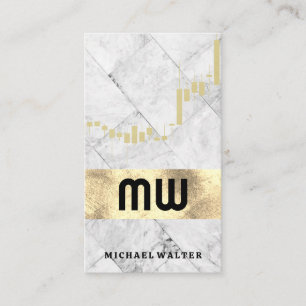 Carte De Visite Graphique de chandeliers   Motif de mosaïque