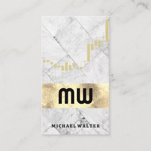 Carte De Visite Graphique de chandeliers | Motif de mosaïque (Devant)