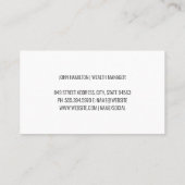 Carte De Visite Graphique de graphique de croissance | Financiers (Dos)