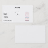 Carte De Visite graphique de la patinoire de hockey (Devant / Derrière)