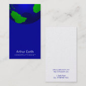 Carte De Visite Graphique de la terre (Devant / Derrière)
