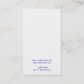 Carte De Visite Graphique de la terre (Dos)