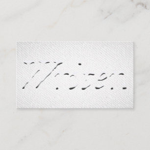 Carte De Visite Graphique de l'écrivain "Regarder bossé"