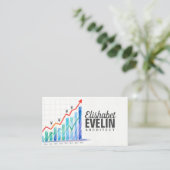 Carte De Visite Graphique de l'évolution de la devise yen g43 (Debout devant)