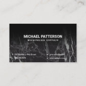 Carte De Visite Graphique de logo de bar à cocktails | Code QR (Dos)