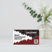 Carte De Visite Graphique de marché inspiré acheter et vendre cart (Debout devant)