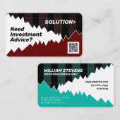 Carte De Visite Graphique de marché inspiré acheter et vendre cart (Devant / Derrière)