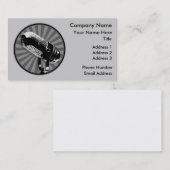 Carte De Visite Graphique de microphone rétro (Devant / Derrière)