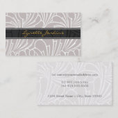 Carte de visite graphique de motif (Devant / Derrière)