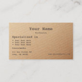 Carte De Visite Graphique de sable élégant Fissure de dégradé avec (Dos)