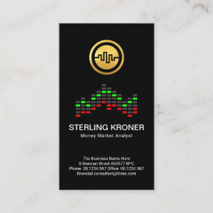 Carte De Visite Graphique de Stock Creative Forex Consultant finan
