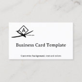 Carte De Visite Graphique de symbole Zone de pratique acrobatique (Devant)