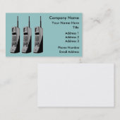 Carte De Visite Graphique de téléphone mobile rétro (Devant / Derrière)